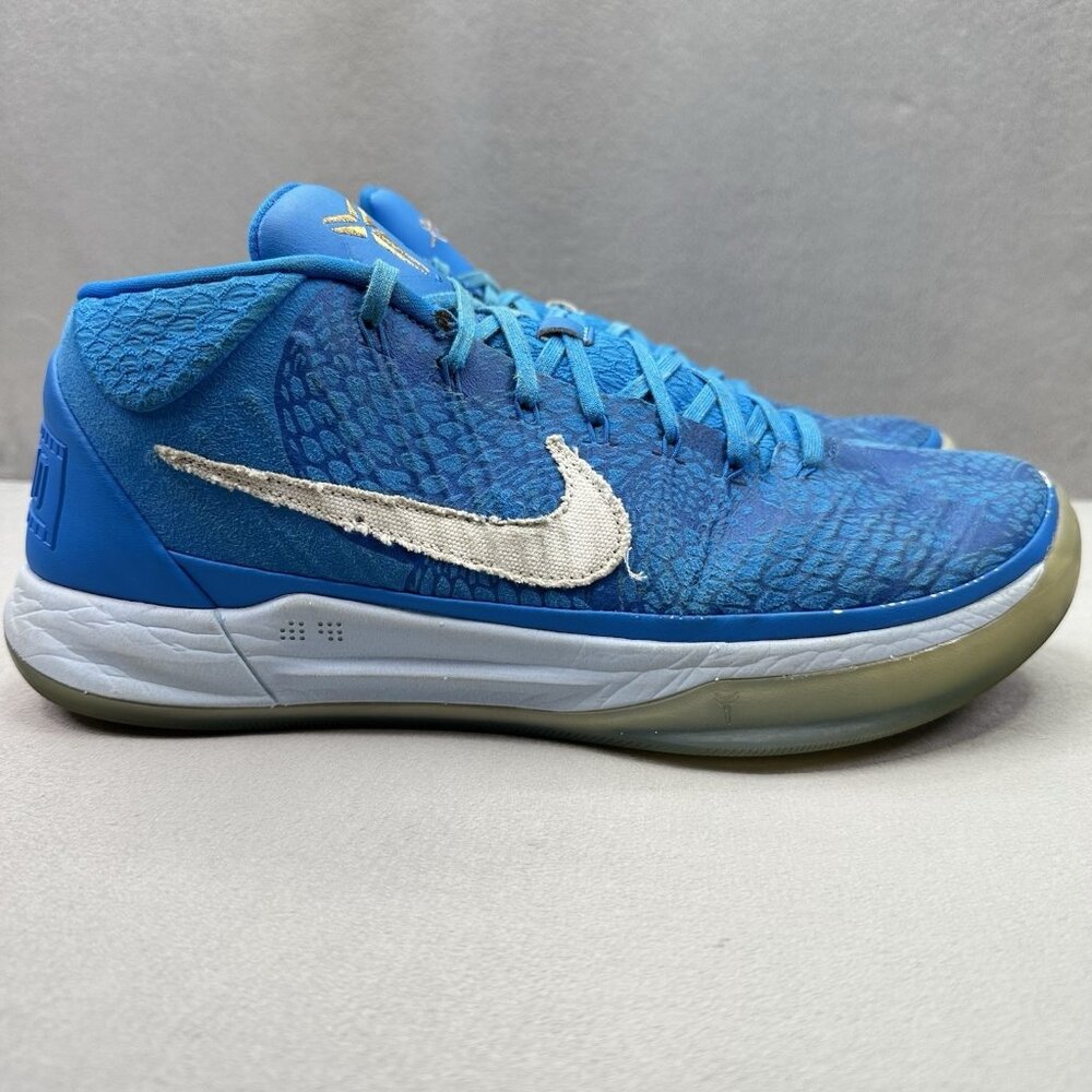 Nike Kobe A.D. Mid Mens Size 12 Demar DeRozan PE Basketball Shoes Blue 2018